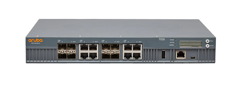 JW710A Aruba 7030 (RW) FIPS/TAA 8p Dual Pers 10/100/1000BASE-T/1GBASE-X SFP 64 AP and 4K Clients Controller
